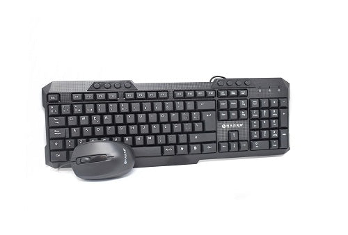 Kit Teclado y Mouse Naceb Technology NA-618 - Estándar, Negro Kit Teclado y Mouse Naceb Technology NA-618 - Estándar, Negro